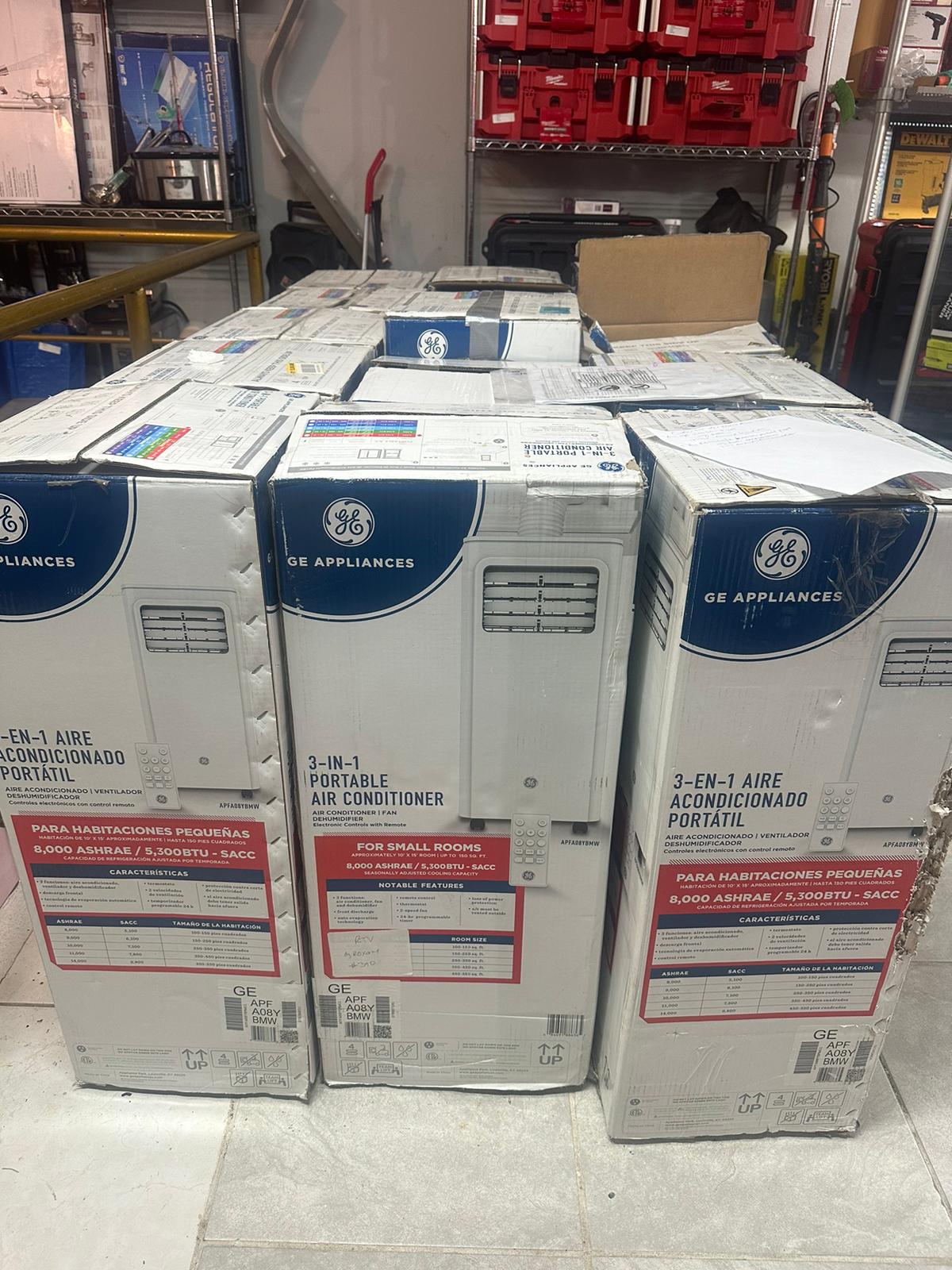 Aire portátil 5,300 btu $119 openbox reg $299