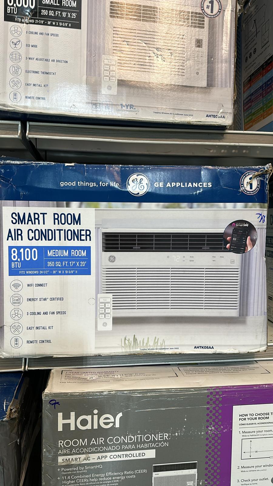 Smart Room Air Conditioner 8100 btu $149