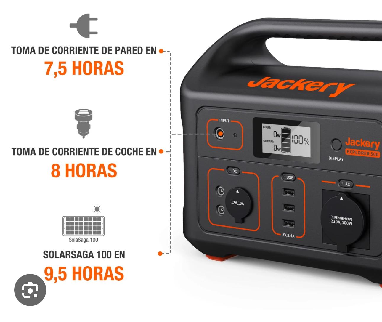 Jackery 880w $399 Reg $799 new no incluye placa