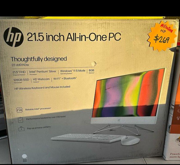 All in One HP $249 Preowned Reg $400 Layaway disponible