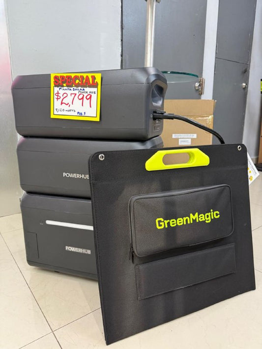 Planta Solar PowerHub GreenMagic – Máxima energía portátil y limpia
