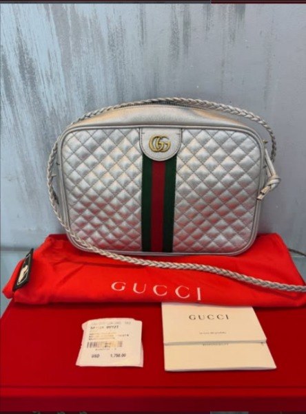 Gucci crossbody metálica