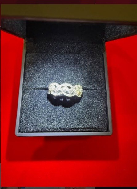 Sortija enlazada Diamantes