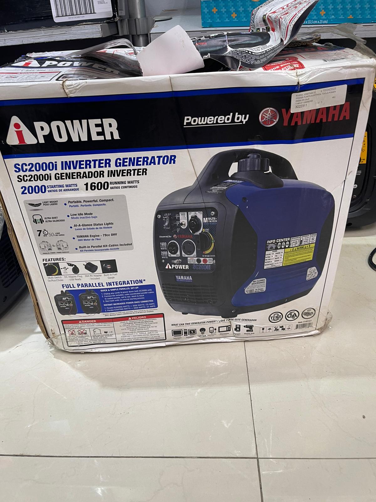 Planta Inverter SC2000i Generator $299