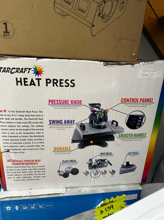 Heat press $299  Reg $500 new!