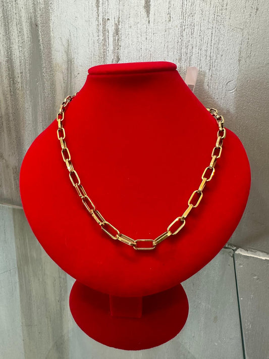 Cadena Paper Clip en Oro 10kt  $549  18” 9.5g 6mm  ref 13029 Reg $699