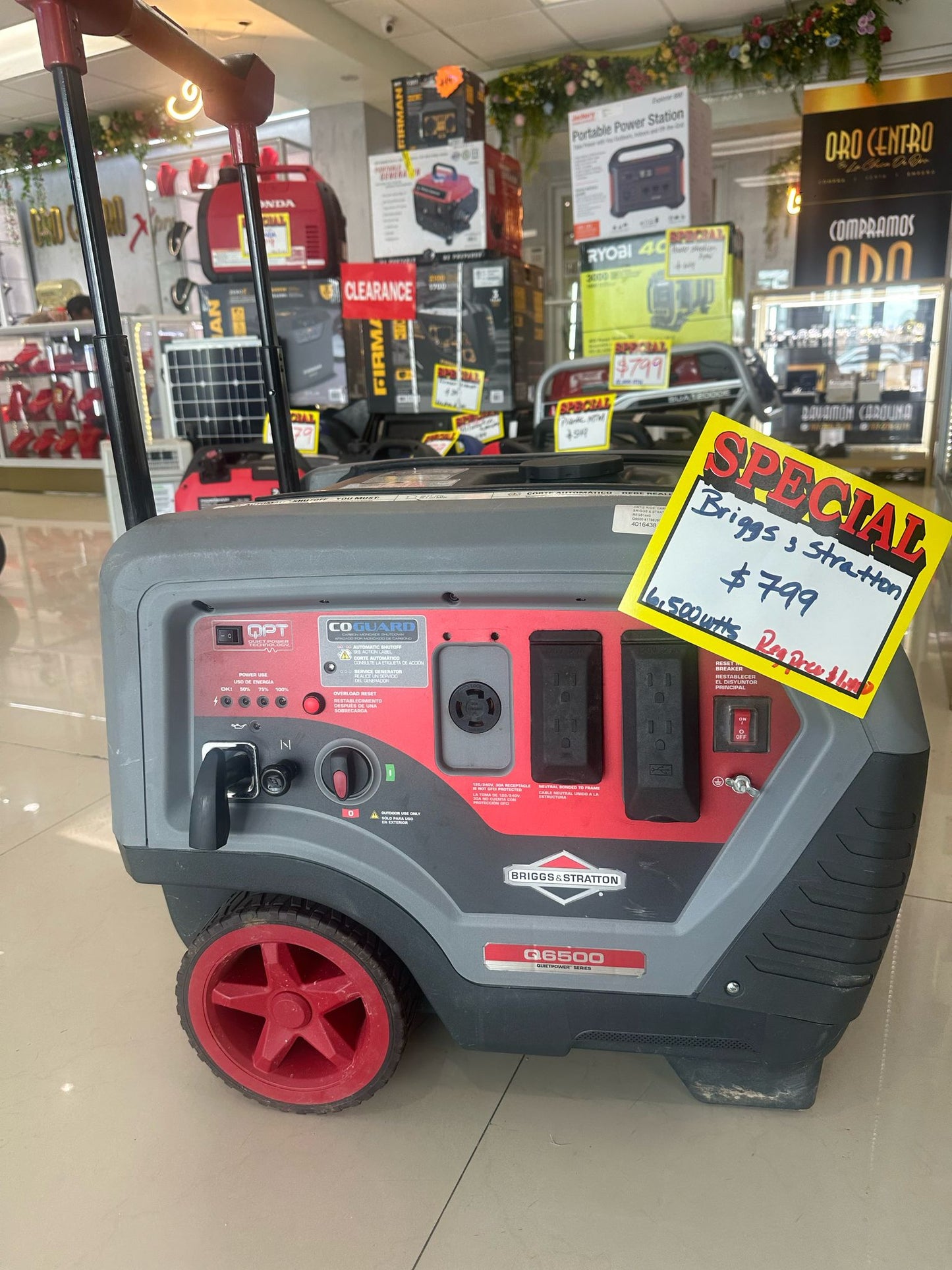 Briggs &amp; Stratton Q6500 en SPECIAL