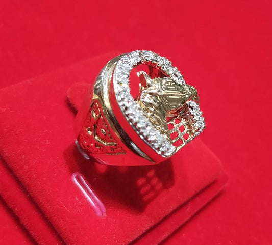 Anillo de león en oro 10kt,