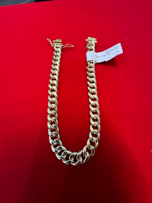 Pulsera Cubana Semi 10kt