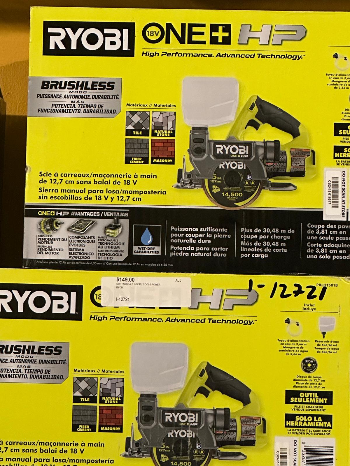 Sierra RYOBI ONE+ HP 18V BRUSHLESS