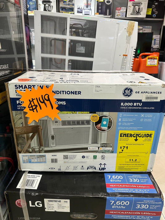 GE Smart Window A/C 8,000 BTU