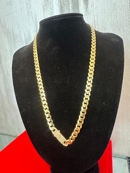 Cadena Mónaco de Oro 10kt 💎 22” | 6mm | 24g