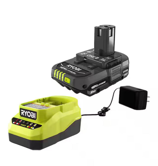 ONE+ 18V Lithium-Ion 2.0 Ah Compact Battery and Charger Starter Kit&nbsp;