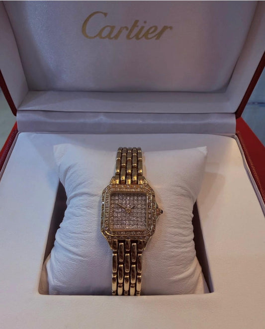 Reloj Cartier Style Oro 14KT y diamantes 💎 40g