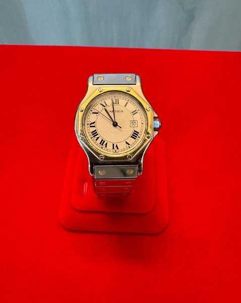 Cartier Octagonal Vintage Steel and Gold 14kt $1,199 Reg $2,000